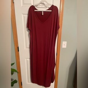 Rust colored maxi dress 2X